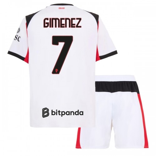 Conjunto/Equipación AC Milan Gimenez 7 Niño Segunda 2025-26 Conjunto/Equipación AC Milan Gimenez 7 Niño Segunda 2025-26